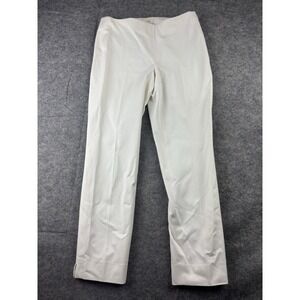 Etcetera Women's 2 White Tapered Slim Fit Ankle Stretch Casual Dress Pants SEE